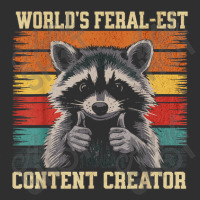 World's Feral Est Content Creator Funny Raccoon Snapback Trucker Cap | Artistshot