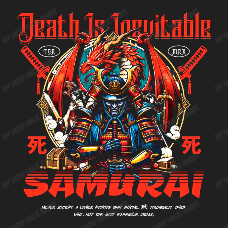 Samurai - Death Is Inevitable Drawstring Bags | Artistshot