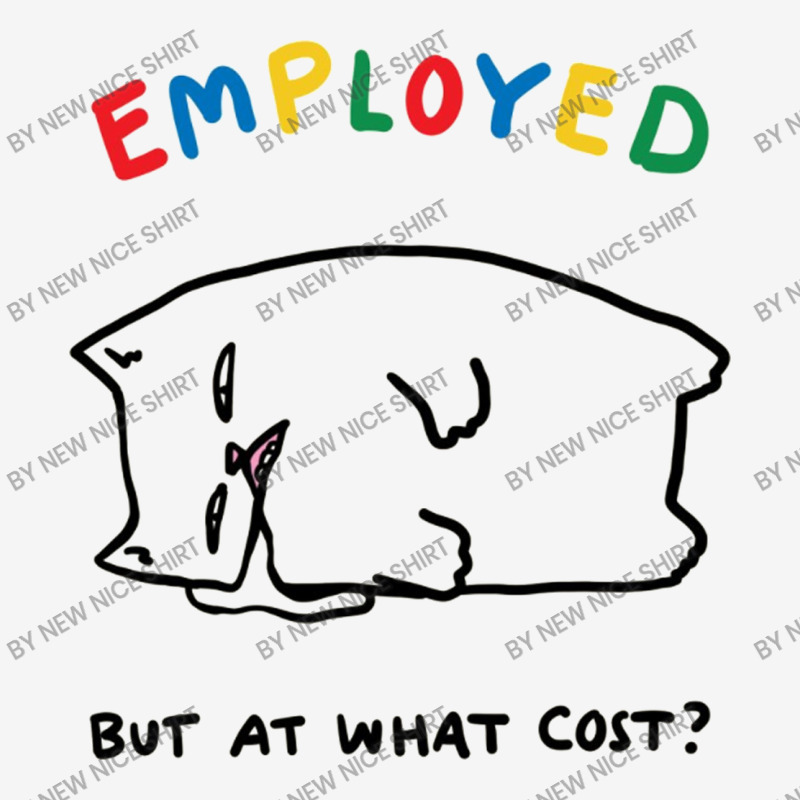 Employed But At What Cost Cat Metal Print Square | Artistshot