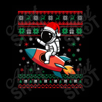 Astronaut Ugly Christmas Riding Rocket V-neck Tee | Artistshot