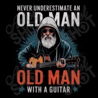 Old Man With A Guitar Adjustable Cap | Artistshot