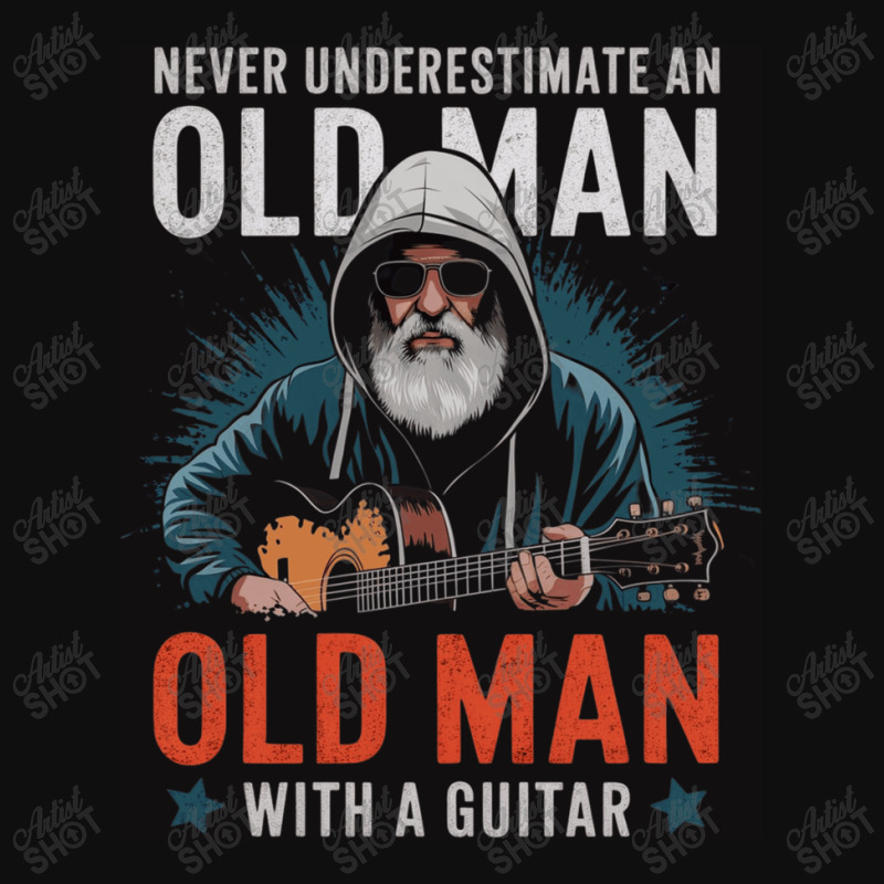 Old Man With A Guitar Foam Snapback Hat | Artistshot