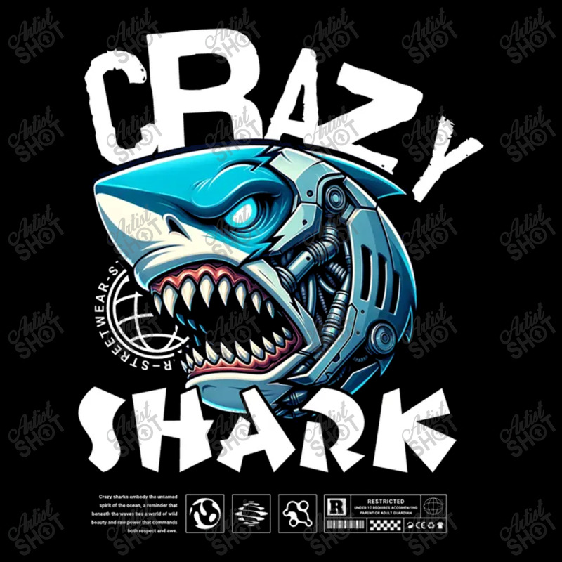 Crazy Shark Camping Chair | Artistshot