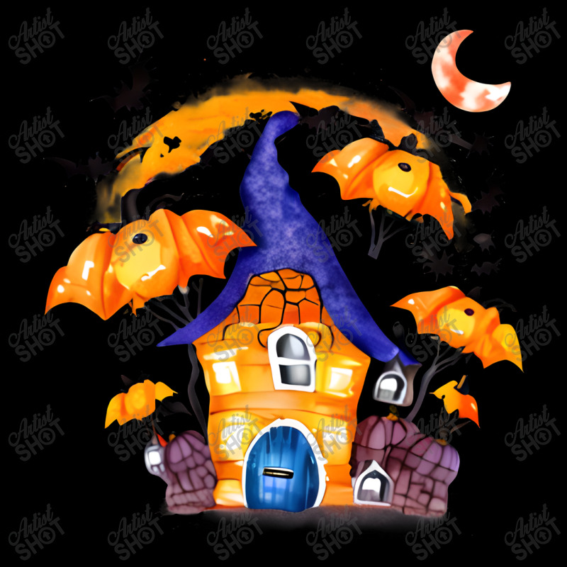 Whimsical Pumpkin House With Witch Skinny Tumbler | Artistshot