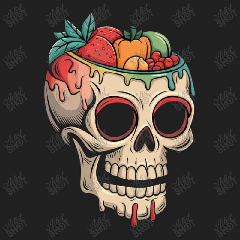 Colorful Melting Skull Halloween T-shirt | Artistshot