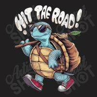 Hit The Road,funny Turtle T-shirt | Artistshot