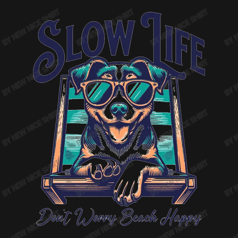 Slow Life - Dog Beach Graphic Active Duffel | Artistshot