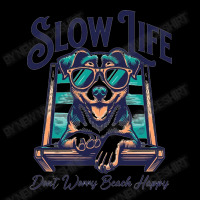 Slow Life - Dog Beach Graphic Camping Chair | Artistshot