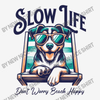 Slow Life - Dog Beach Graphic Socks | Artistshot