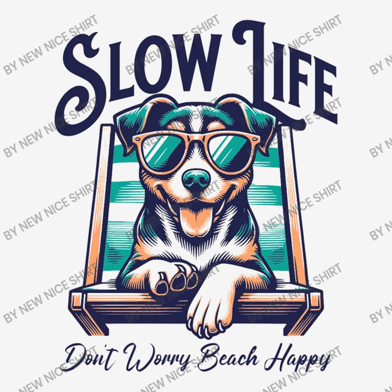 Slow Life - Dog Beach Graphic Socks | Artistshot