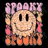 Groovy Halloween Spooky Leopard Smile Face Checker Pocket T-shirt | Artistshot