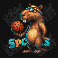 Capybara Basketball Animal Metal Print Vertical | Artistshot