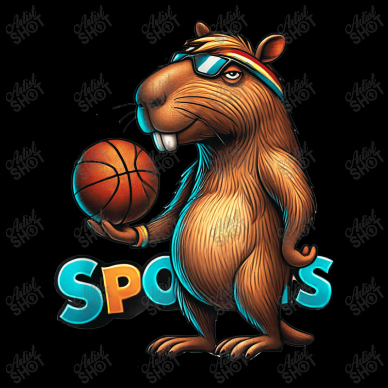 Capybara Basketball Animal Fleece Short | Artistshot