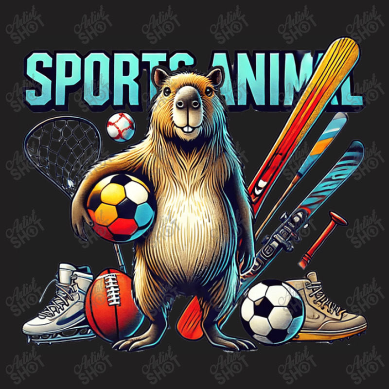 Capybara Sports Animal T-shirt | Artistshot