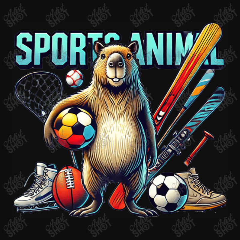 Capybara Sports Animal Crop Top by Teresa Simmons | Artistshot