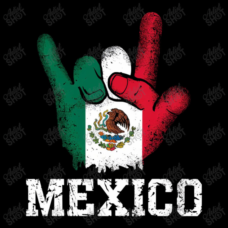 Hand Print Of Mexican Flag V-neck Tee | Artistshot