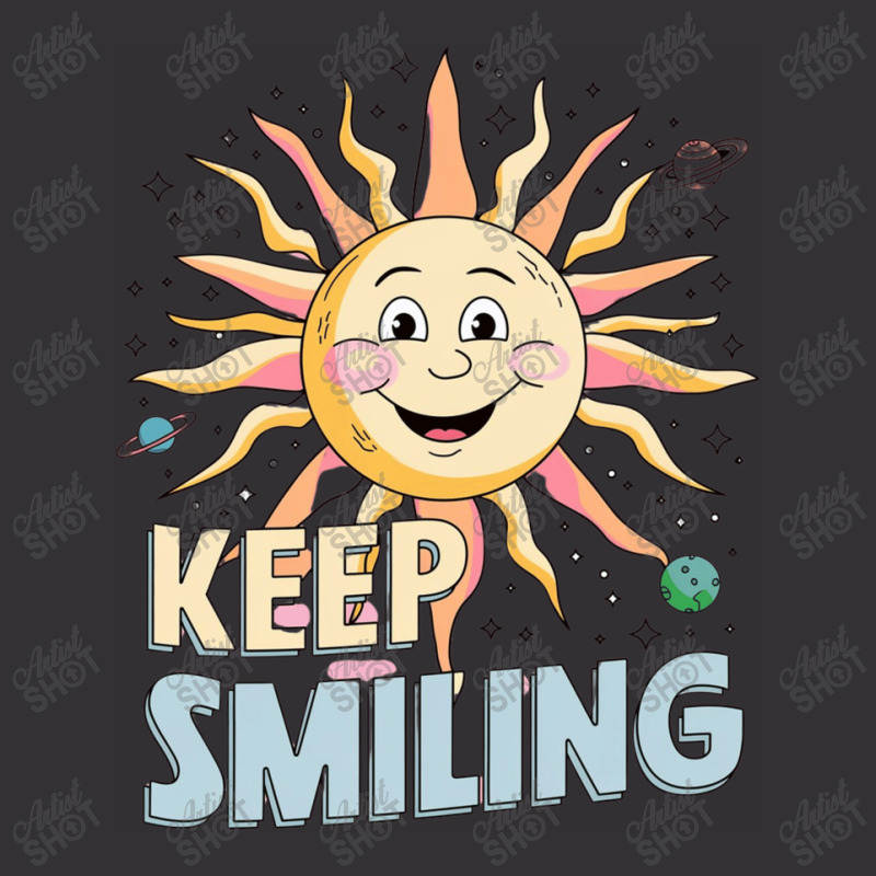 Keep Smiling Vintage Hoodie | Artistshot