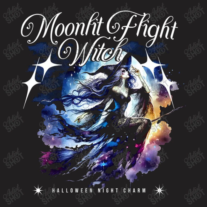 Moonlit Flight Witch T-shirt | Artistshot