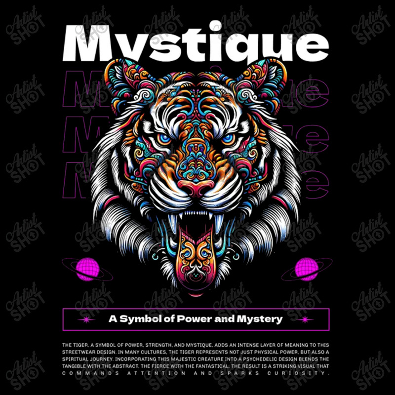 Psychedelic Tiger V-neck Tee | Artistshot