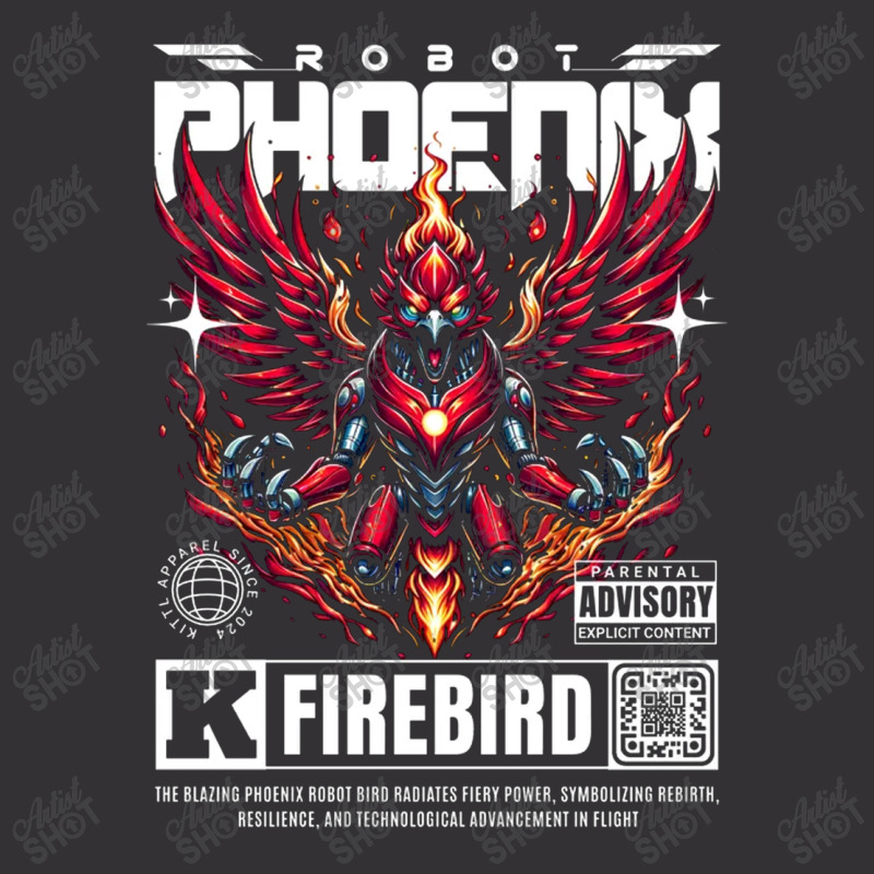 Robot Phoenix Fire Bird Vintage Hoodie | Artistshot