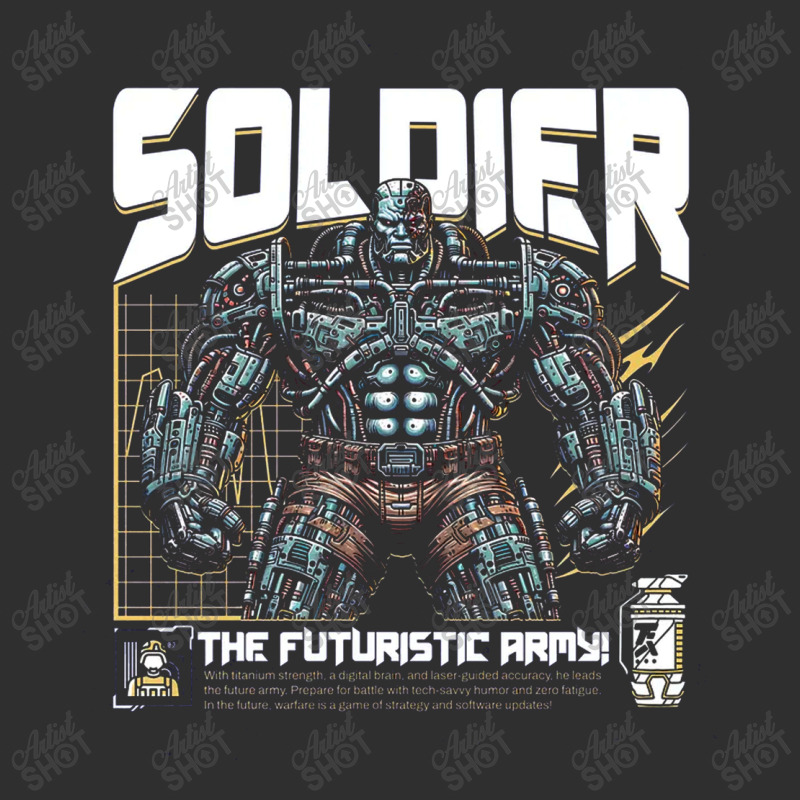 Soldier Robot Futuristic Army Sci-fi Military Round Leatherette Patch | Artistshot