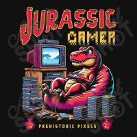 T Rex Playing Retro Games Skinny Tumbler | Artistshot