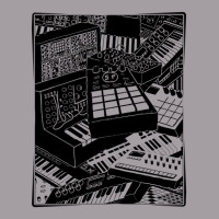 Electronic Musician Loves Synthesizers Seamless Cap | Artistshot