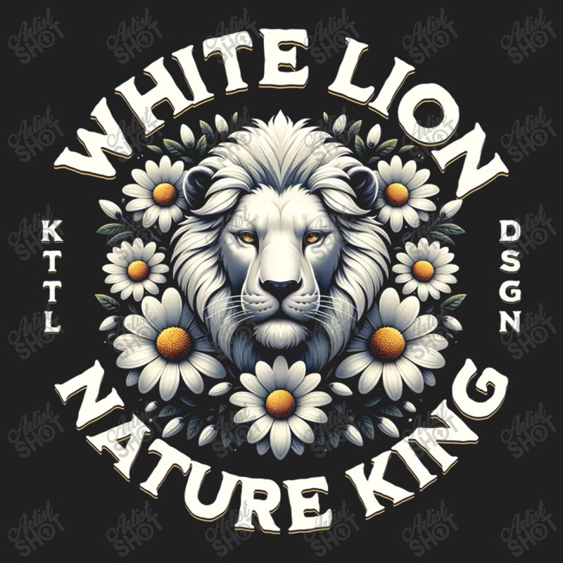 White Lion Nature King Drawstring Bags | Artistshot