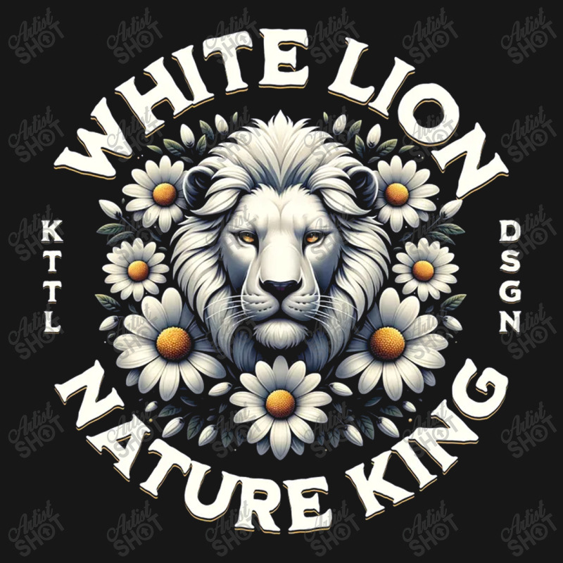 White Lion Nature King Medium-length Apron | Artistshot