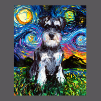 Schnauzer Starry Night Impressionist Dog Art By Aja Seamless Cap | Artistshot