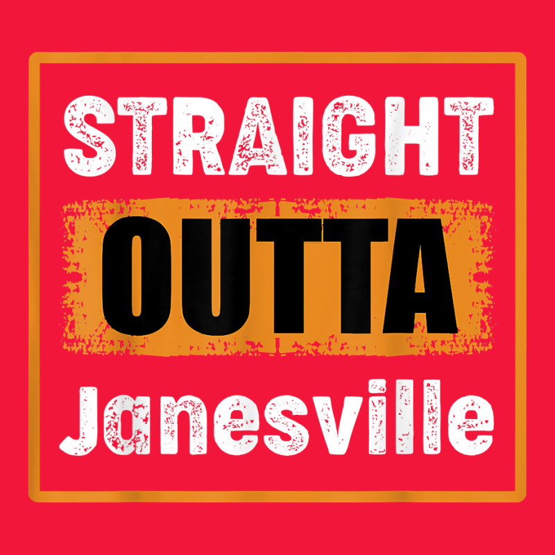 Straight Outta Janesville Wisconsin Usa Retro Vintage Humor T Shirt Seamless Cap by cm-arts | Artistshot