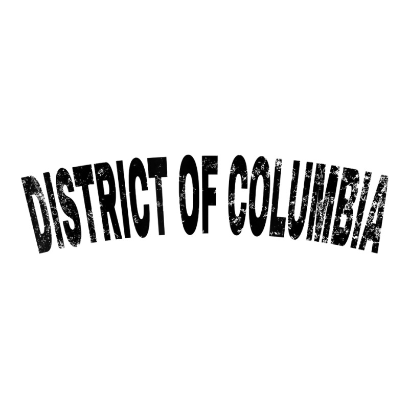 Vintage District Of Columbia Black Text Apparel T Shirt Seamless Cap by cm-arts | Artistshot