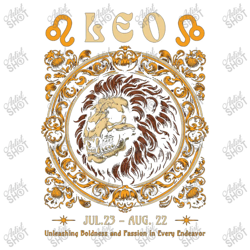 Zodiac Skull Lion Leo Vintage Debie Paper Bag - 10 X 5 X 13 | Artistshot