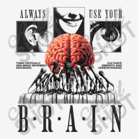 Always Use Your Brain Portrait Canvas Print | Artistshot