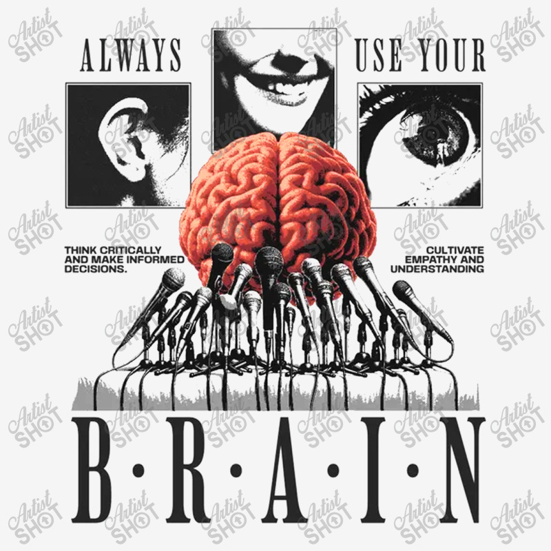 Always Use Your Brain Portrait Canvas Print | Artistshot