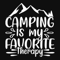 Camping Is My Favorite Therapy T Shirt Foam Snapback Hat | Artistshot