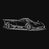 Pagani Zonda R Supercar Racing Wireframe White Foam Snapback Hat | Artistshot