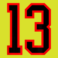 Number #13 Red Black Sports Jersey Birthday Lucky Number 13 Foam Snapback Hat | Artistshot