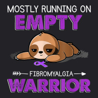 Funny Sloth Mostly Running On Empty Fibromyalgia Warrior Youth Tee | Artistshot