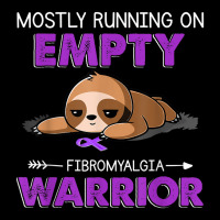 Funny Sloth Mostly Running On Empty Fibromyalgia Warrior Long Sleeve Baby Bodysuit | Artistshot