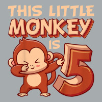 Kids This Little Monkey Is 5 Monkey Ape Animale 5th Birthday Pa Trucker Cap | Artistshot