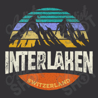 Interlaken Switzerland Vintage Mountain Sunset Vintage Short | Artistshot