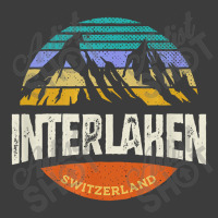 Interlaken Switzerland Vintage Mountain Sunset Men's Polo Shirt | Artistshot