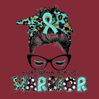 Messy Bun Women Teal Ribbon Myasthenia Gravis Warrior T Shirt Basic Backpack | Artistshot