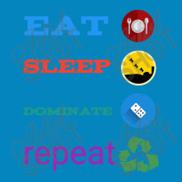 Eat Sleep Dominate Repeat Fashion Visor | Artistshot