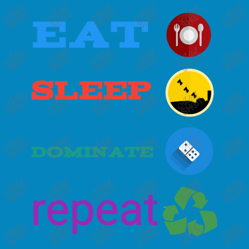 Eat Sleep Dominate Repeat Fashion Visor by milasindi | Artistshot