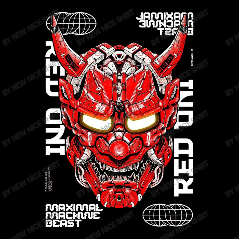 Red Oni Mask Mecha Demon Slide Sandal | Artistshot