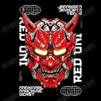 Red Oni Mask Mecha Demon Oval Patch | Artistshot