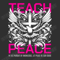 Teach Peace Round Leatherette Patch | Artistshot