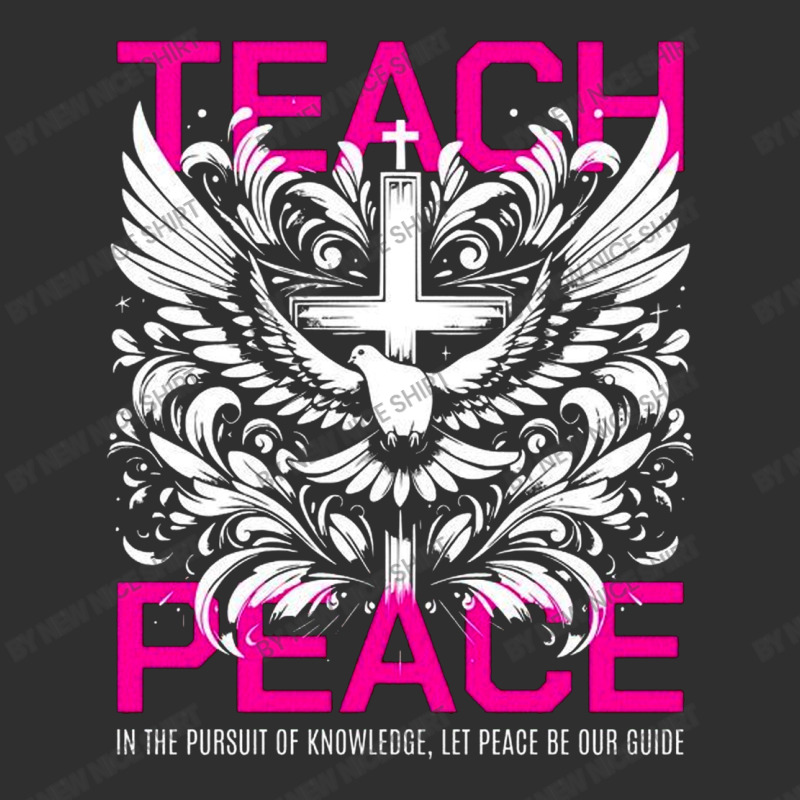 Teach Peace Oval Leatherette Patch | Artistshot